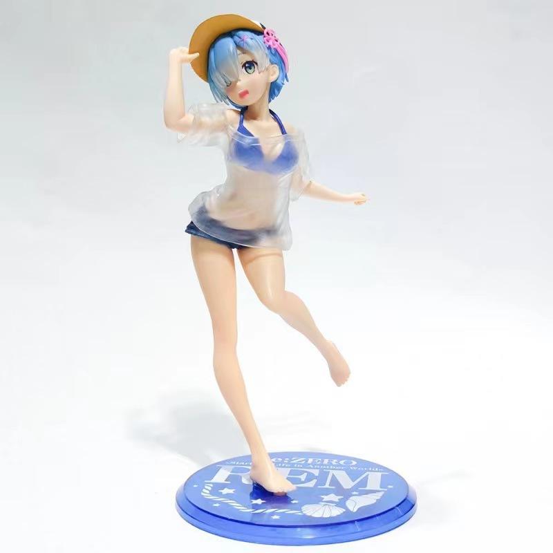 Re from scratch in a different world life Cat Ear Rem Sakura Rem Figure Anime Girl Chassis Ornament