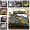 Luxuriöses Familienbettwäscheset, Bettbezug und Kissenbezug für das Schlafzimmer, Herrenbettwäsche, Bettbezug mit Tiger-Print, Schlafzimmerbettwäsche für Kingsize-Bett
