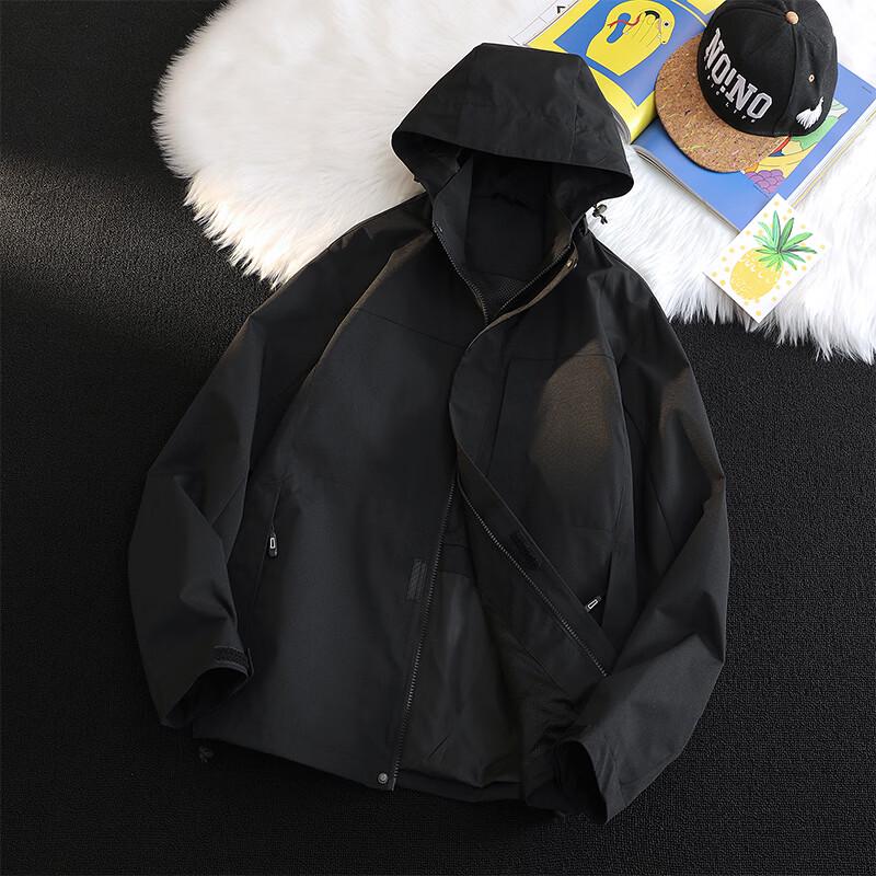 VUUG Men s Casual Windproof Hooded Jacket 2XL