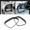 Carbon Fiber Rearview Mirror Rain Eyebrow Cover Trim For Toyota RAV4 2019-2022