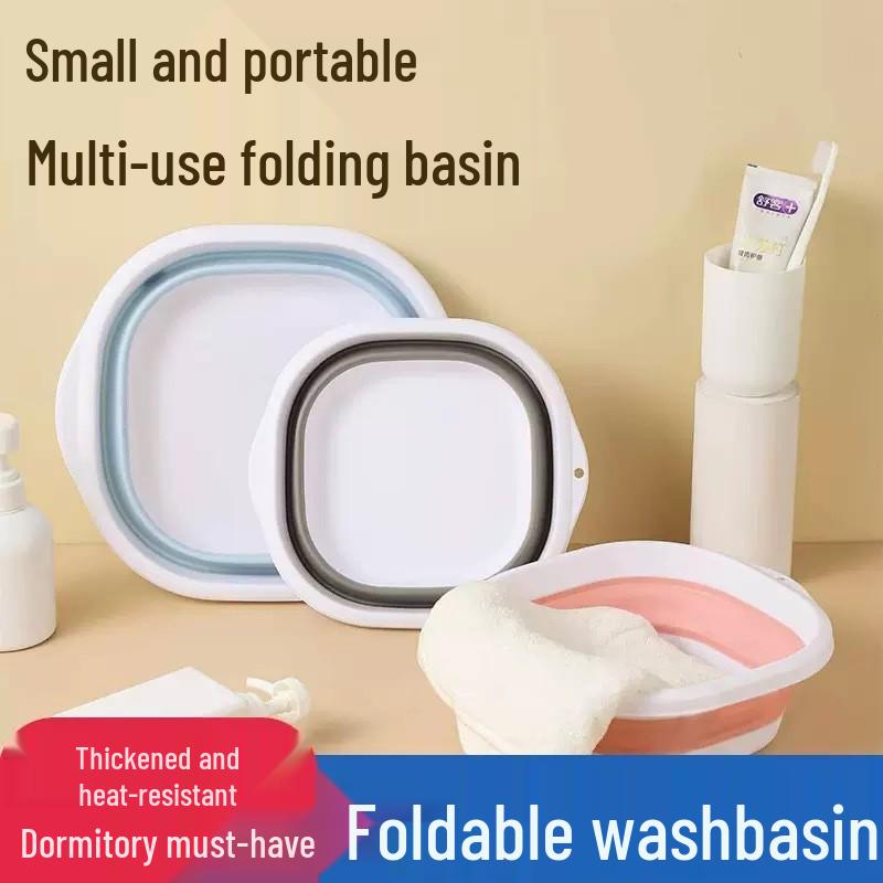 Foldable Portable Newborn Baby Washing Basin - Thickened, Large, Travel-Friendly, and Plastic