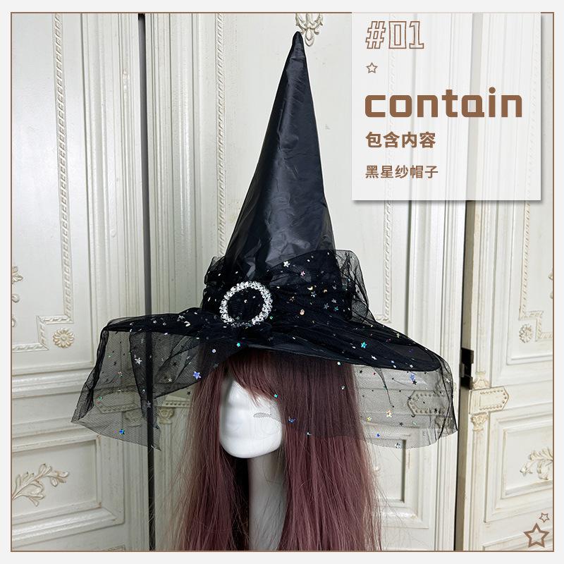 Halloween Children's Costume Purple Witch Costume Witch Dress Cloak Shawl Vampire Girl Show Costume