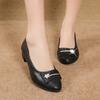 Fashion Ladies Pumps Moccasins Women's Shoes Round Toe Block Heel Office Chunky Heels Spring Comfortable and Elegant Summer 2025 Trend