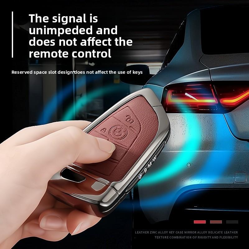 BAGG9 Car Sticker For BMW 1 3 5 7 Series X1 X3 X4 X5 F10 F15 F16 F20 F30 F18 F25 M3 M4 E34 Key Case Cover Alloy Shell Holder Keychain