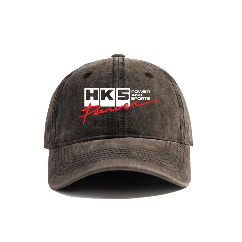 HKS Power and Sports Baseball Cap Distressed Hats Cap Unisex Retro Outdoor Summer Adjustable Dad Hat MZ