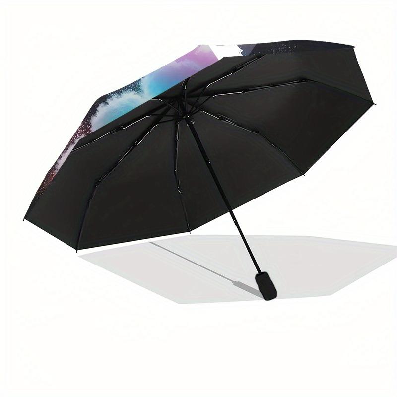 1pc Colorful Cloud Rainbow Lights Umbrella with Plastic Handle,Suitable for All Seasons Home Travel Outdoor UmbrellaM1273