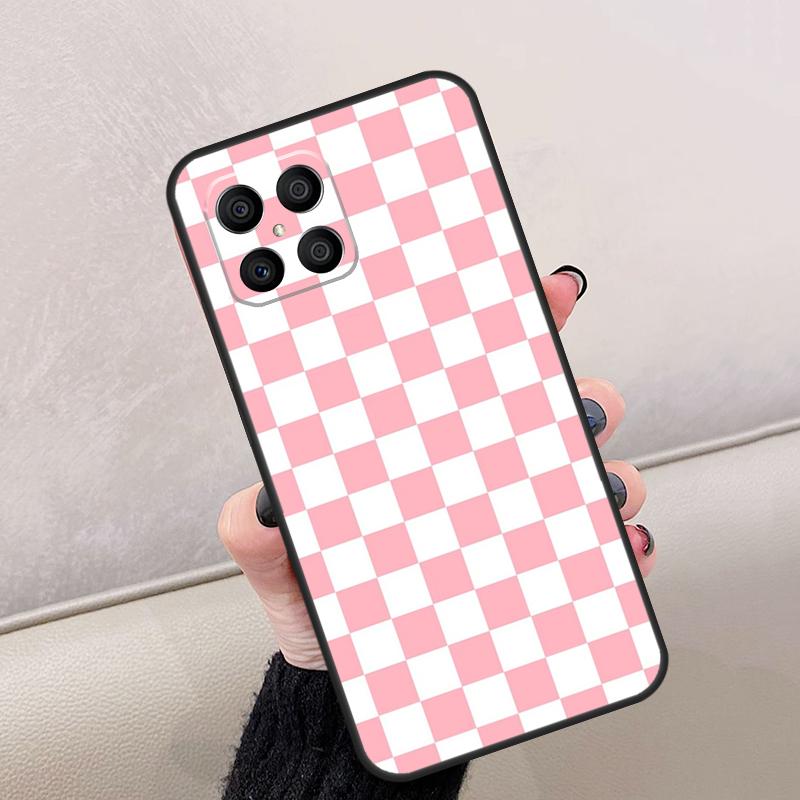 Checkerboard Checkered Board Case For Honor Magic 8 7 6 5 Lite 400 200 Pro 50 70 90 X8c X8b X9a X9b X9c X9d Win RT Cover