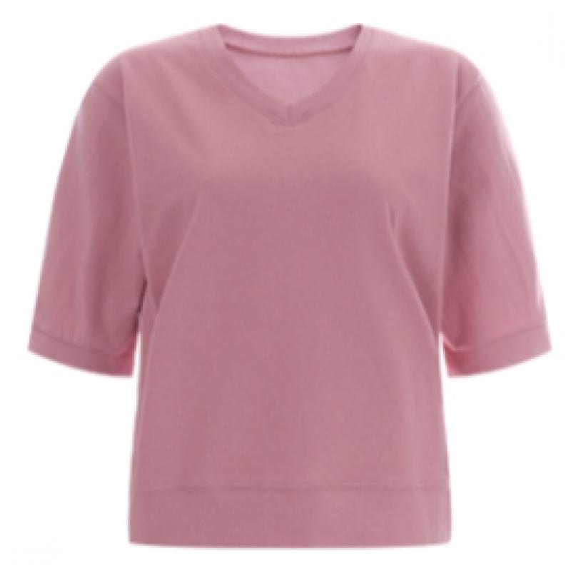 Shop   Women Basic 5 Sleeve 100  CoTTon Loose FiT T shirT Purple Dai Wsh 11954