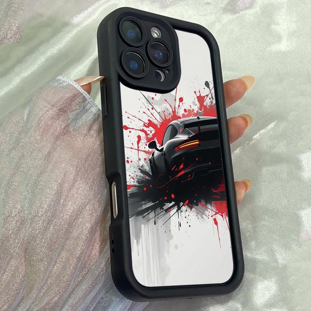 JT568 We Running Car for iPhone 17 16 15 14 13 Pro Max Samsung S26 S25 Ultra A17 A07 A56 A16 A15 A14 Xiaomi 15T Redmi 15c 14C 13 Soft Case