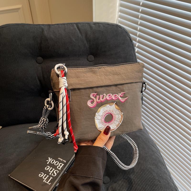 Summer versatile women's bag new fashion shoulder messenger bag cloth bag casual small square bag