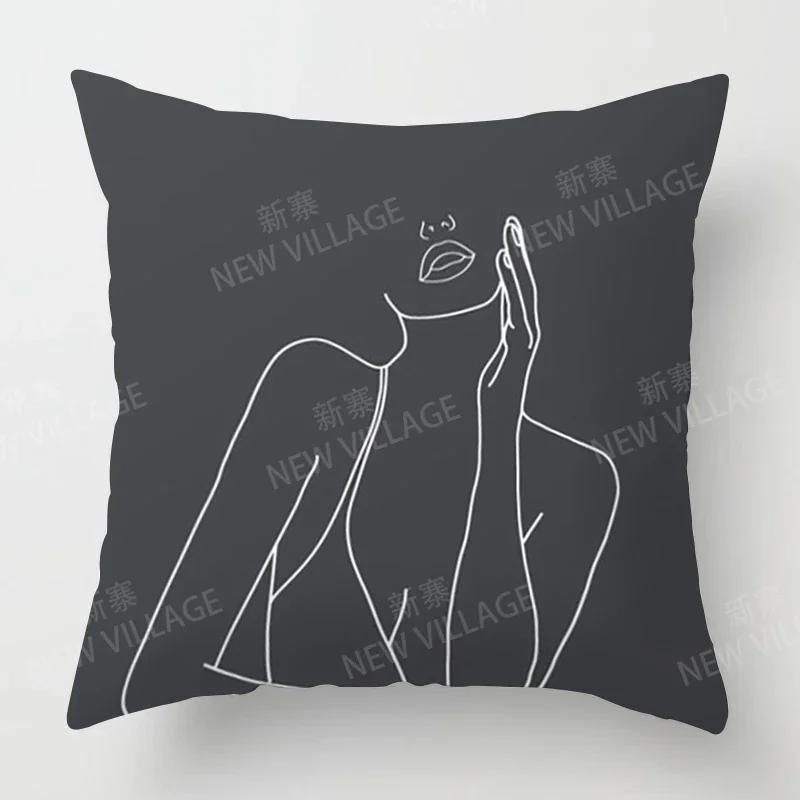 

Скандинавський осінній домашній декор осінь наволочка для подушки дивана оксамитова сучасна 45x45см 45*45 50x50 60x60 40x40 50*50 моранді 12x12Inch