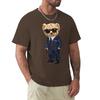 Teddy Bear With A Gun T Shirt Harajuku Short Sleeve T-shirt 100% Cotton Graphics Tshirt Tops