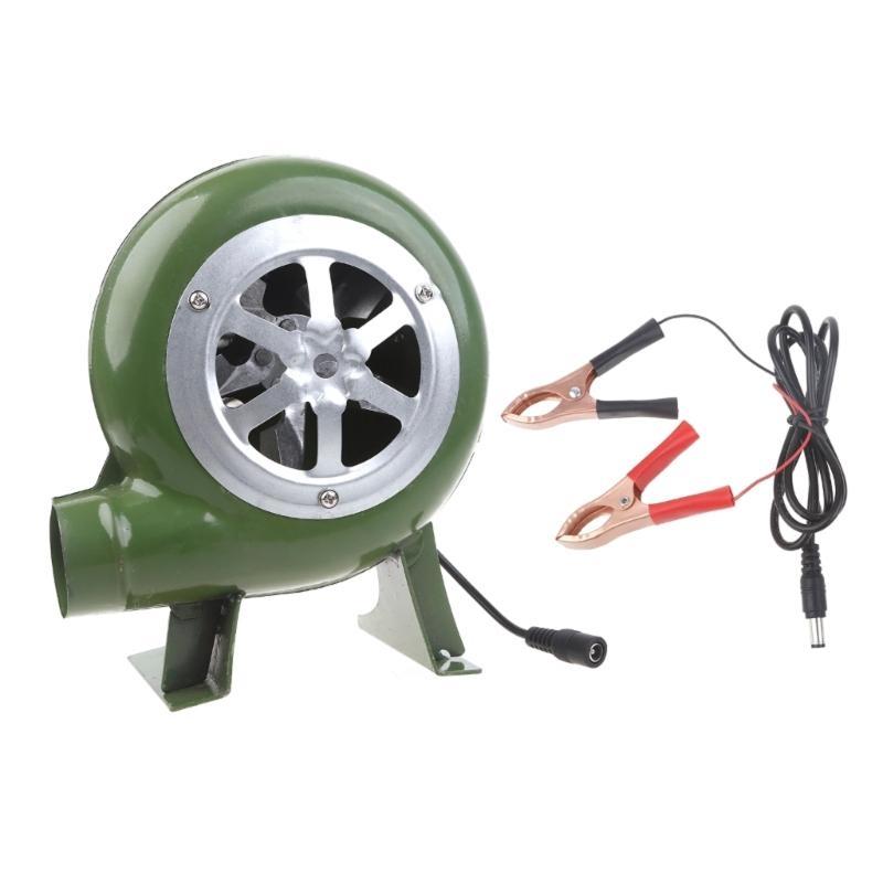 Air Blower Vehicle 12V 30W Barbecue Camping Fan BBQ Blower Cooking Fan Outdoor