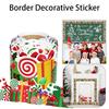 Christmas Tree Border Decorative Sticker for Home Party Wall Decoration