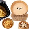 50pcs Air Fryer Paper Bowl Liner Baking Liner Paper Non-stick Oven for Air Fryer Heavy Duty Parchment