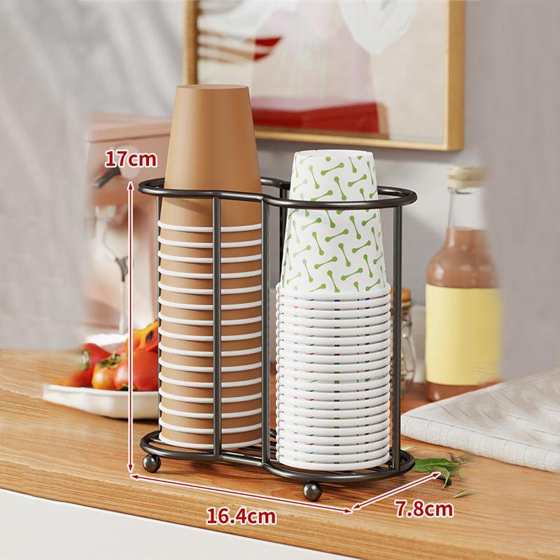 Kitchen Paper Cup Holder Disposables Cups Pickerbar Milk Tea Coffee Shop Disposable Cup Holder Storage Rack Organizier