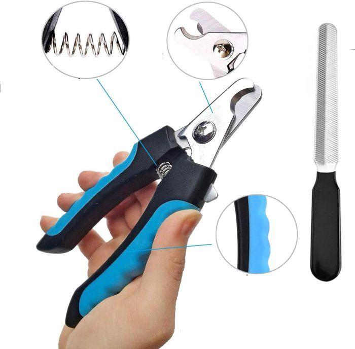 Ciseaux professionnels - AUCUNELY - Ciseaux à griffes - Avec lime à ongles