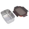 Stainless Steel Food Storage Container Multipurpose Safe Eco Friendly Leakproof Rectangular Food Storage Box for Home Travel