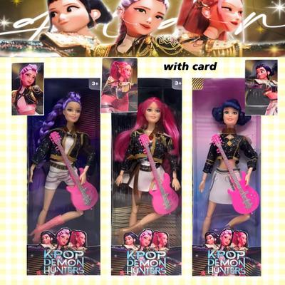 Kpop Demon Hunters Figure Set! 4 Styles (Rumi & Mira) + "Colorful Lights" – Trendy Birthday Gift for Fans & Kids