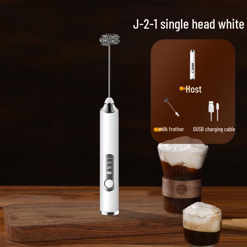 Portable Rechargeable Handheld Electric Milk Frother & Coffee Mixer