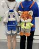 Crazy Zootopia Original Latest Plush Doll Backpack 3D Cartoon Adorable Women's Plush Backpack Fashion Trend Doll Backpack