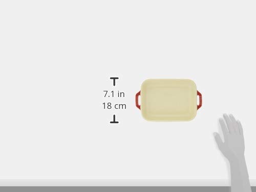 STAUB "Cherry Rectangular Dish" 20 X 16 Cm, Ceramic Gratin Dish, Oven and Microwave Safe [Official Japanese Product] Dish 40508-585