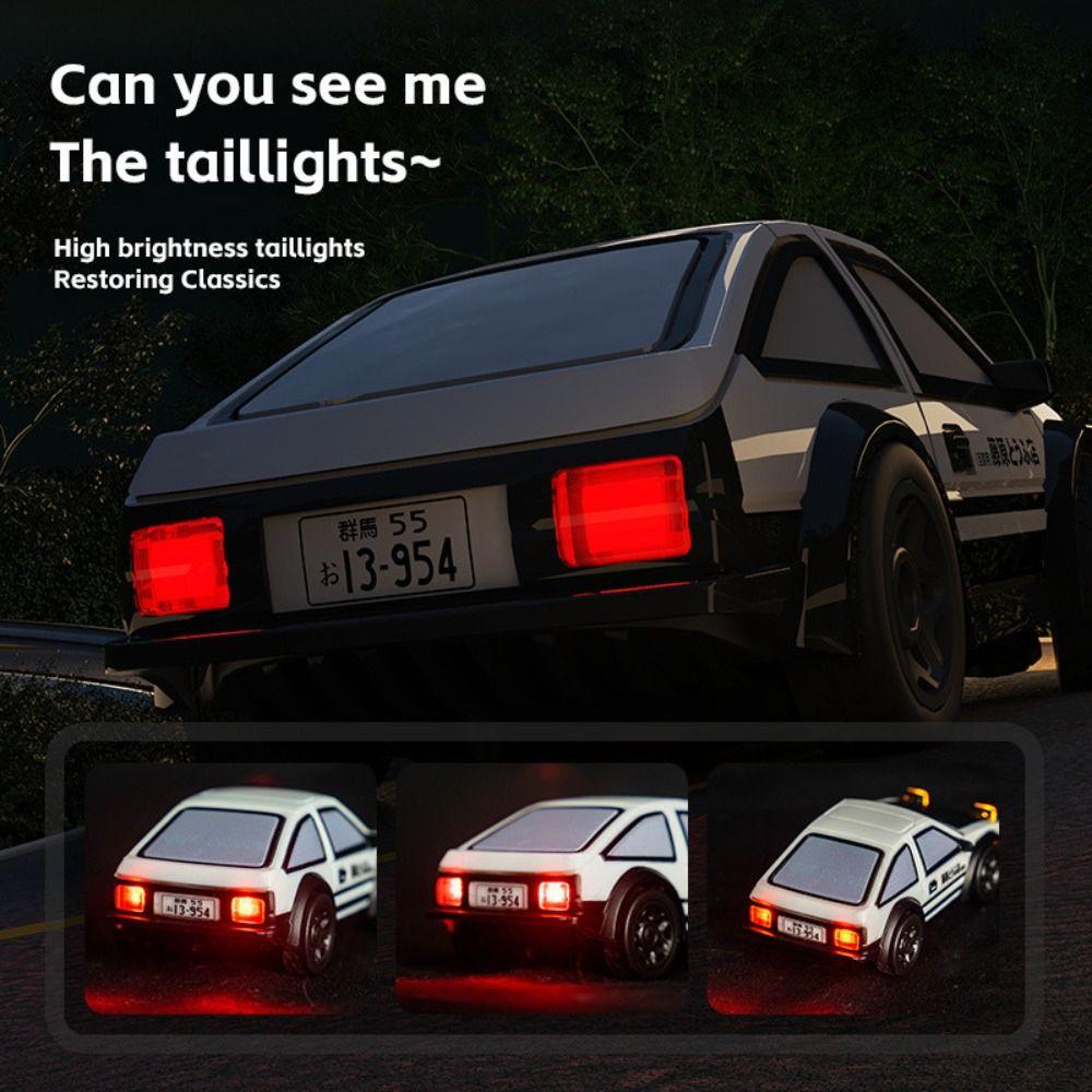 1/64 MINI AE86 RC Drift Car Black&White Remote Control Racing Car RC Stunt Car  Adults Kids