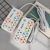 Eu Us Plug 2/3Pin Power Strip 1 Typec 3 Usb Port 6 Way Ac Outlet 2/3/5M Extension Power Socket Charge Electrical Socket