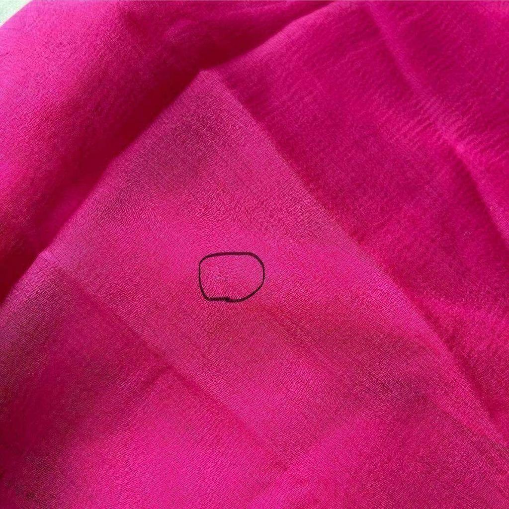 Used KENZO Silk Long Scarf Stole Sheer Pink