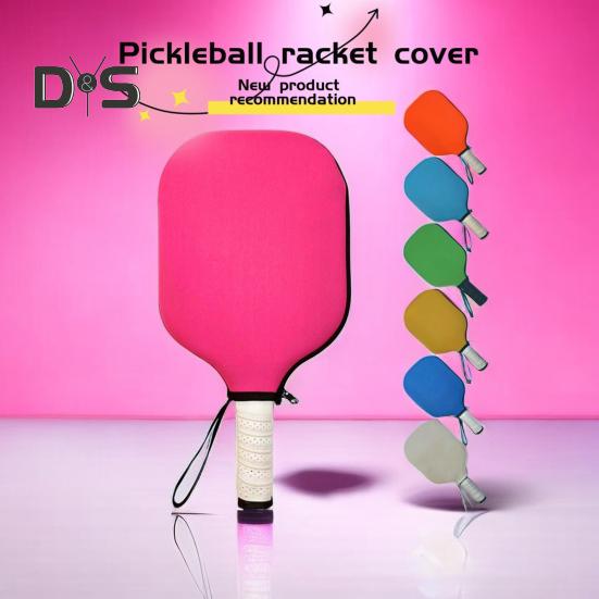 Pickleball Paddle Cover Lightweight Pickleball Racket Sleeve with Lanyard Waterproof Scratch-Resistant Pickleball Accessories