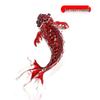 Luxury Rhinestone Koi Brooch - Enamel Goldfish Design, Fashionable and Versatile European-American Style Pin