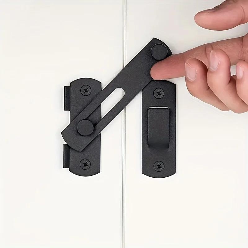 Door Lock Guard Latch Bolt 180 Degree Stainless Steel Latch Sliding Barn Door Lock Security Hardware For Window Cabinet Home