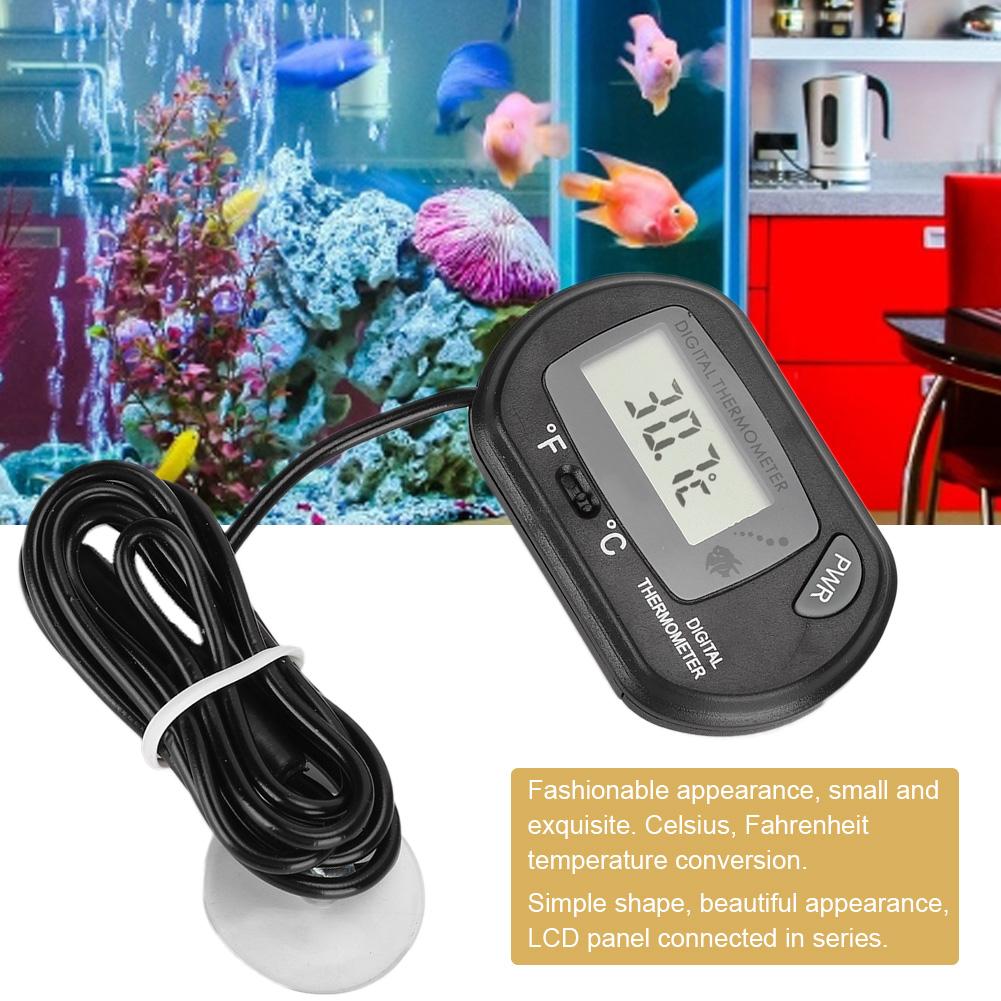 Digital LCD Sensor Aquarium Water Thermometer Controller Wired Fish   Accessories