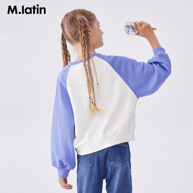 M.Latin Girls  Raglan Sleeve Short Sweatshirt 120