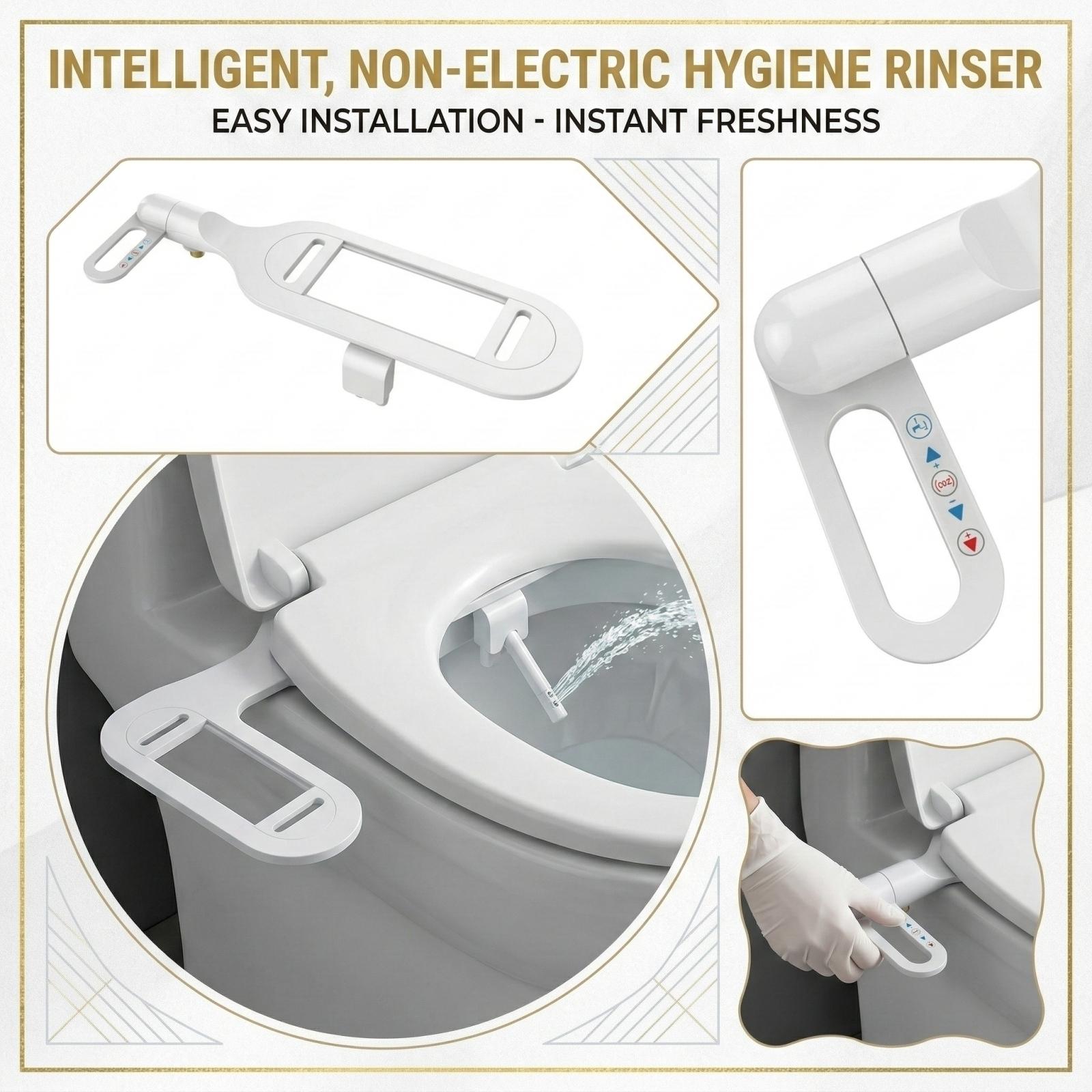 

Smart Toilet Seat Bidet For Cleaning Your Bottom, Easy To Install, Non-electric Washer One Size