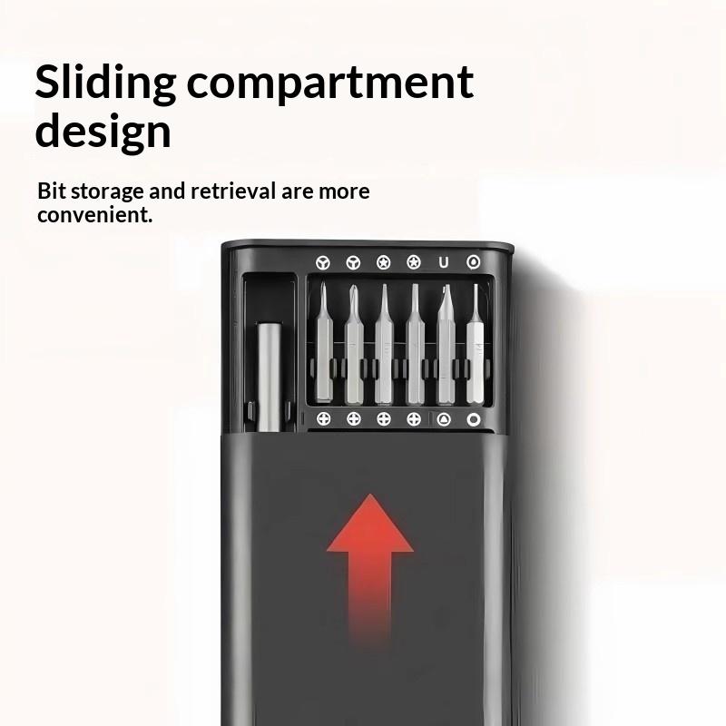 25-in-1 Mini Screwdriver Set Magnetic Tip Flathead Crosshead Screwdriver Kit for Glasses Toy Electronics Repair