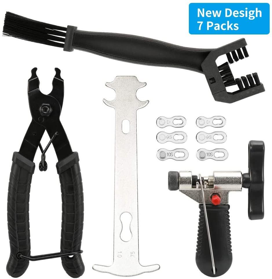 Mountain Bike Chain Tool Set: Caliper, Breaker, and Magic Buckle Pliers