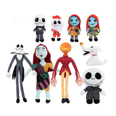 Tim Burton's Nightmare Before Christmas Sally und Jack Plüschtiere Zero Hund Stofftiere Halloween Geschenke Kindergeburtstagsgeschenk