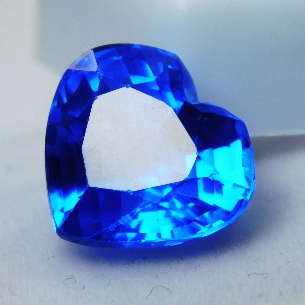 Natural Tanzanite Blue Heart Shape 8 Carat   Loose Gemstone
