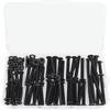 10.9 Grade M5 Black Socket Cap Screws 105pcs Complete Hardware Kit with Nuts Washers for Machinery Maintenance