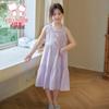 Girls' Sweet Sleeveless A-Line Summer Dress