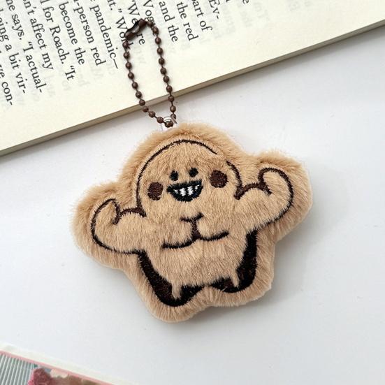 Keychain Pendant Soft Fluffy Muscular Cockroach Charm Key Chain Multi-Functional Key Holder Stress Relief Decompression Toy Keys Bags Car Decoration