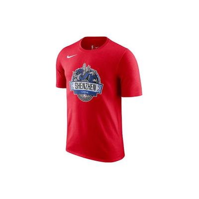NBA City Edition Quick-Dry Sports Crew Neck T-Shirt Men Tops Red CI0965-657