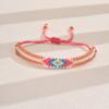4Pcs/set Fashion Rainbow Bracelet Set Miyuki Loom Beads Adjustable Bracelets Women Boho Woven Jewelry