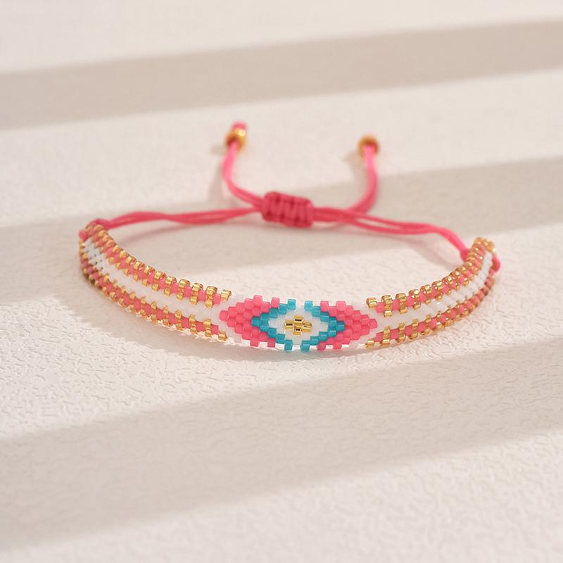 4Pcs/set Fashion Rainbow Bracelet Set Miyuki Loom Beads Adjustable Bracelets Women Boho Woven Jewelry