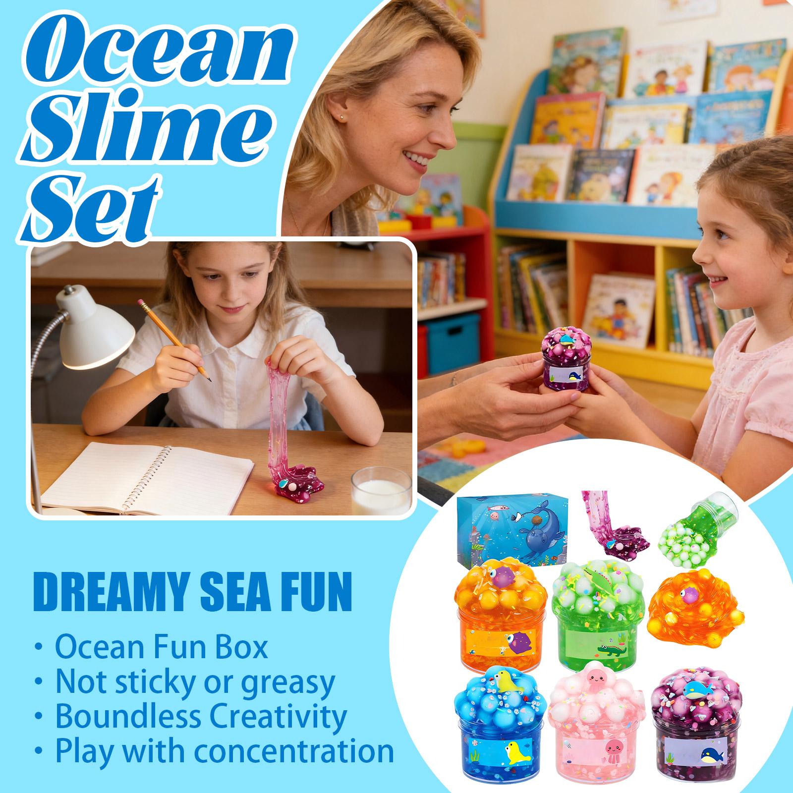 

5pcs Clear Slime Pack, Mess Free, Non Sticky, Crystal Slime Toy For Kids, Goodie Bag Stuffers, Kids Party Favors And Stress Relief Toy One Size