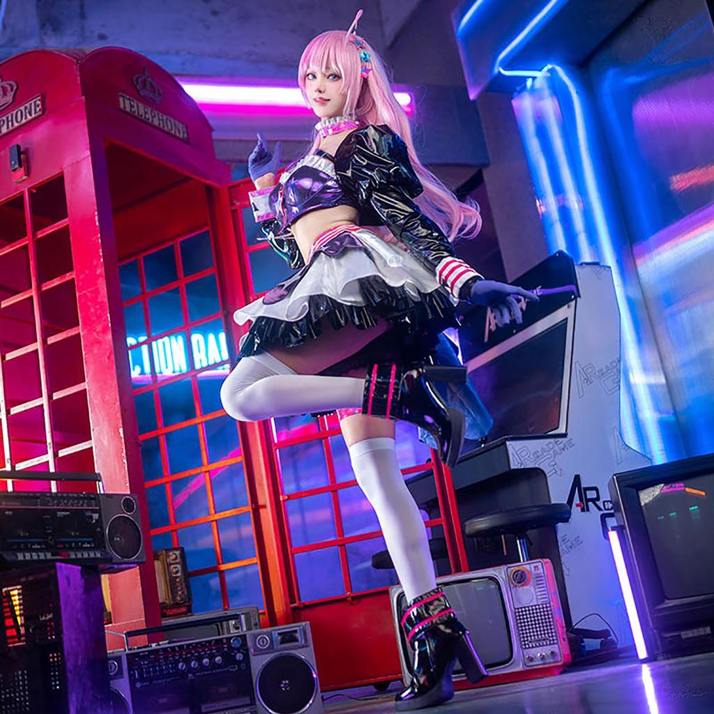 Muse Dash Megurine Luka Cosplay Halloween-spel [milky time] Dam