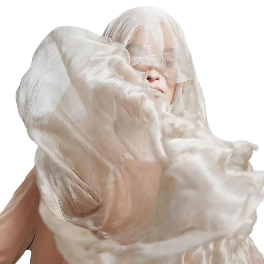 Malaysia Soft Ruffled Lurex Gauze Scarf - Breathable Spring/Summer Headscarf