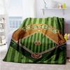 Baseball Field Personalized Text Blanket Gift Customizable Blanket Ultra-Soft Great for Seaside Chair Nap Bed Ideal for All Seasons