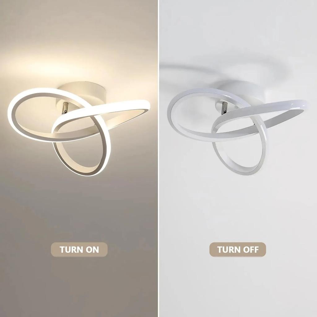 Household LED chandelier modern style three-color lamp ceiling lamp bedroom lamp surface installation 90~260V restaurant lamp